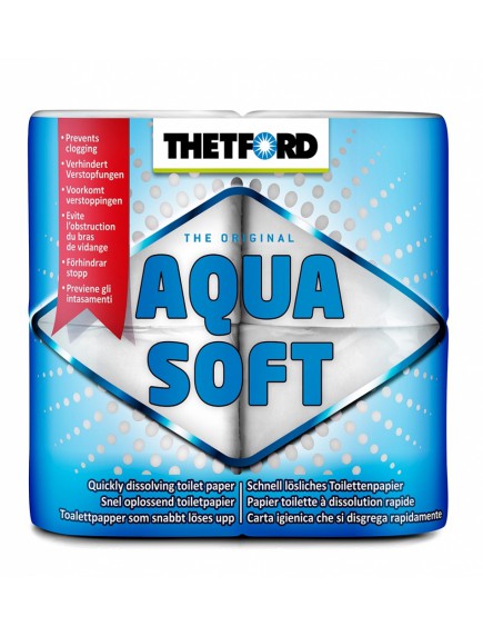 Бумага для биотуалета Thetford Aqua Soft (блок 4 шт, растворимая) растворимая