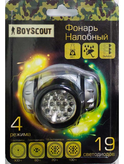 Boyscout "4 режима" налобный фонарь