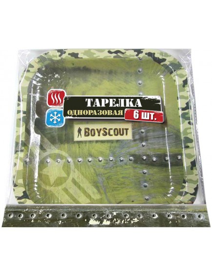 Boyscout 6 штук бумажные тарелки