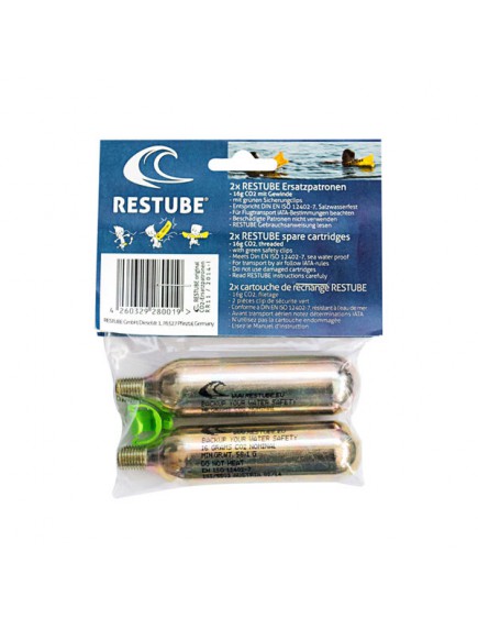 Запасные баллоны с газом Restube Restube Spare cartridges (2 штуки) Запасные баллоны с газом Restube Restube Spare cartridges (2 штуки)