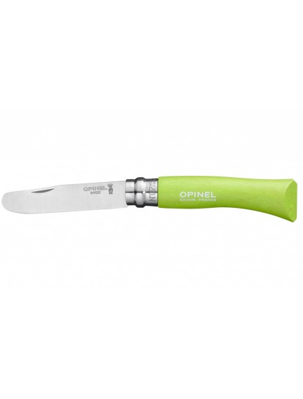 Нож складной детский Opinel №7 VRI My First Opinel Apple green