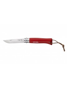 Нож складной Opinel Trekking №8 VRI Colored Tradition Red с темляком