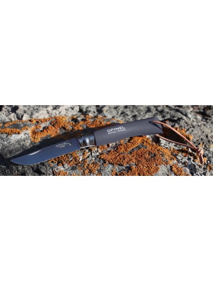 Нож складной Opinel Trekking №8 VRI Colored Tradition Slate с темляком