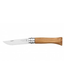 Нож складной Opinel №8 VRI Classic Woods Traditions Olivewood в деревянном кейсе и с кожаным чехлом 