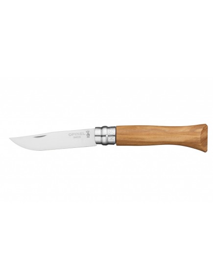 Нож складной Opinel №8 VRI Classic Woods Traditions Olivewood в деревянном кейсе и с кожаным чехлом 