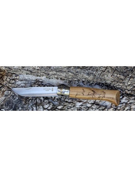 Нож складной Opinel №8 VRI Animalia Deer (олень)