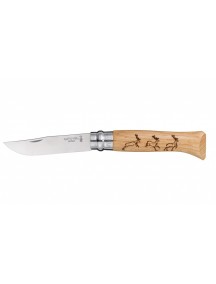 Нож складной Opinel №8 VRI Animalia Deer (олень)