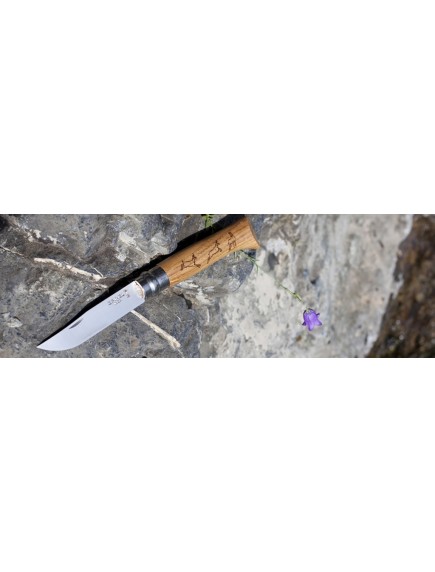 Нож складной Opinel №8 VRI Animalia Chamois (серна)