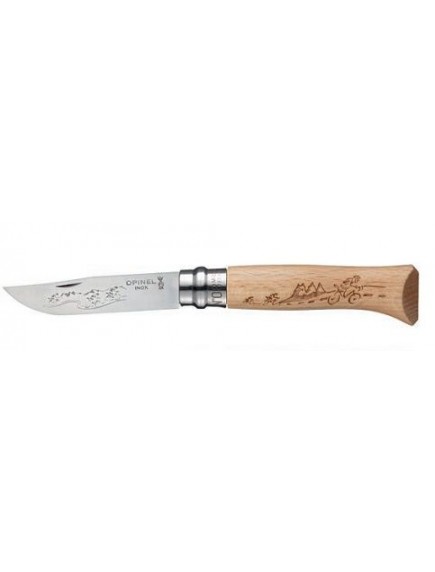 Нож складной Opinel №8 VRI Animalia Cyclists (велосипедисты)
