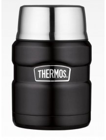 Термос для еды с ложкой Thermos SK 3000 BK Matt Black, 0.47 л