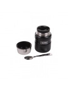 Термос для еды с ложкой Thermos SK 3000 BK Matt Black, 0.47 л