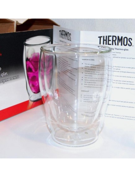 Стакан из двойного стекла в наборе 2 шт Thermos, 0,27 л. Стакан из двойного стекла в наборе 2 шт Thermos, 0,27 л.