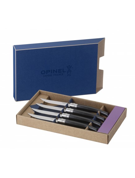 Набор столовых ножей Opinel VRI Ebony из 4-х штук