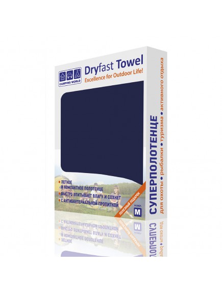 Полотенце из микрофибры CW Dryfast Towel S, цвет темно-синий