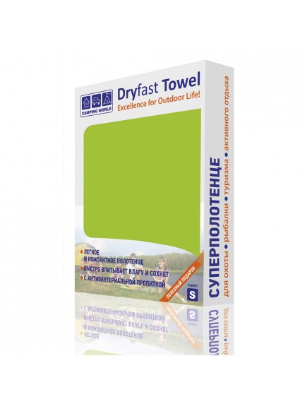 Полотенце из микрофибры CW Dryfast Towel M, цвет салатовый Полотенце из микрофибры CW Dryfast Towel M, цвет салатовый